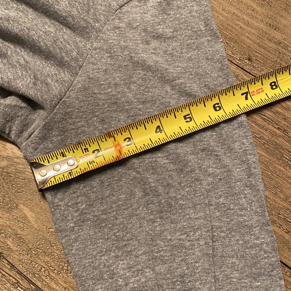 American Apparel Tri Blend Lightweight Drawstring Cropped Pullover Hoodie NWOT - Picture 6 of 7